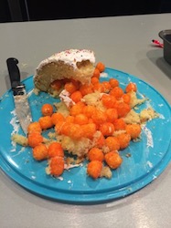 cheeseball cake at Don't Panic Labs