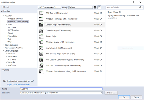 database change control