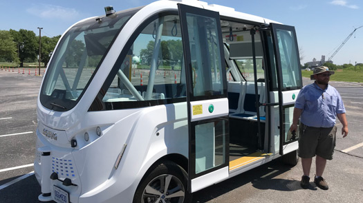 autonomous shuttle in Lincoln, Nebraska