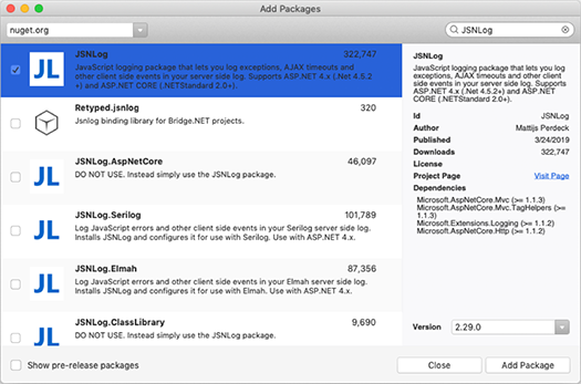 Include JavaScript exceptions in your server side logs with JSNLog