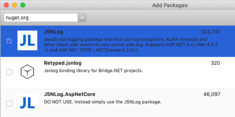 Include JavaScript exceptions in your server side logs with JSNLog