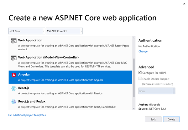 Visual Studio Angular Template with Full CLI Support - Don't Panic Labs