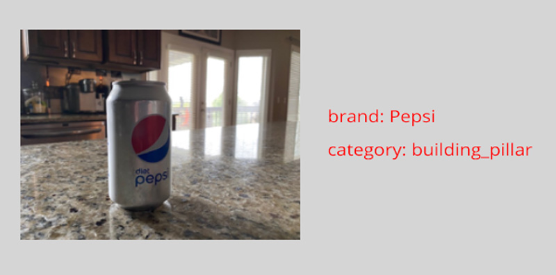 Image of Diet Pepsi can and accompanying analysis