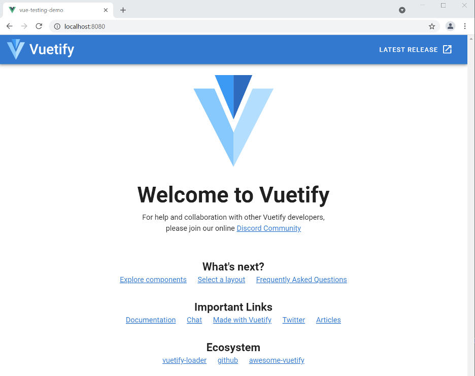 Welcome to Vuetify
