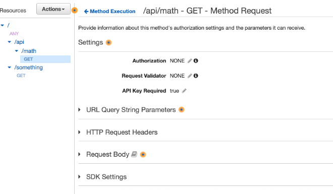 Where we create a “/api/math” resource