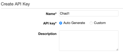 Create API Key