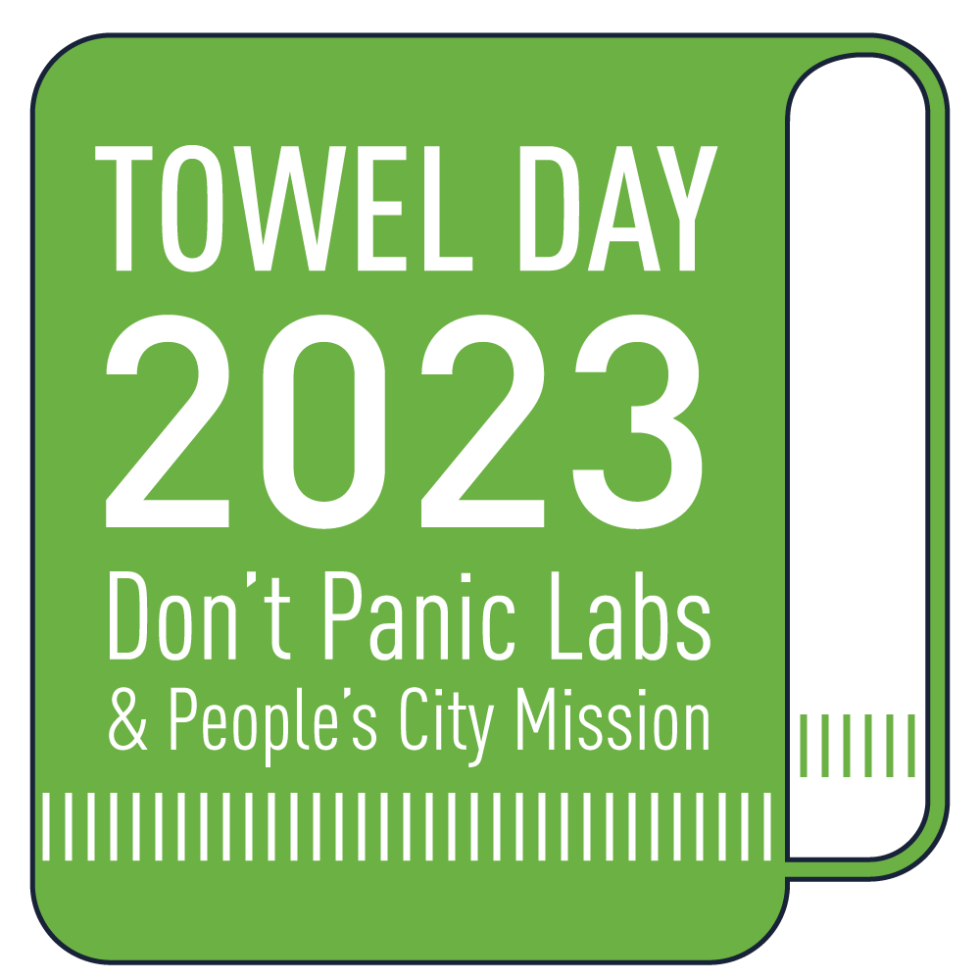 Towel Day Don't Panic Labs