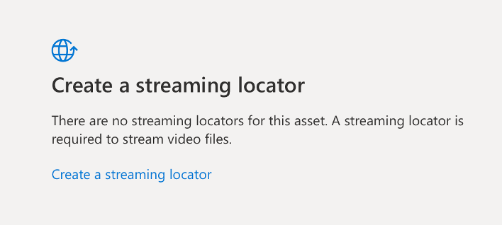 Create a streaming locator