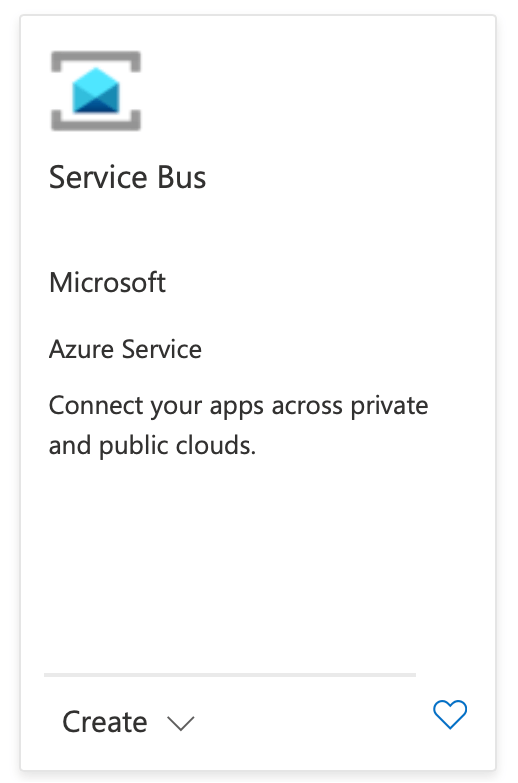 Creating a new service bus in Azure