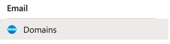 Email Domains